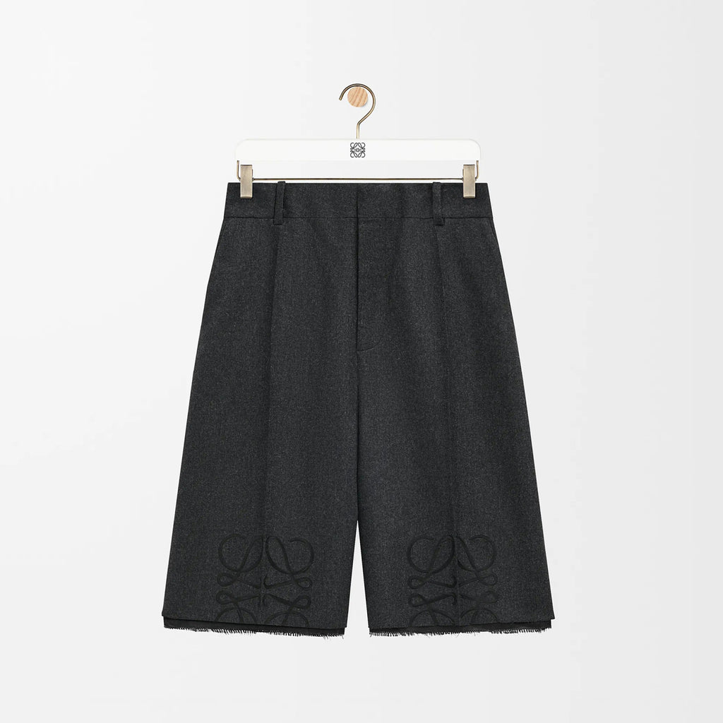 Women's Spring/Summer Solid Color Pattern Printed Mid Waist Casual Wool Shorts #76172