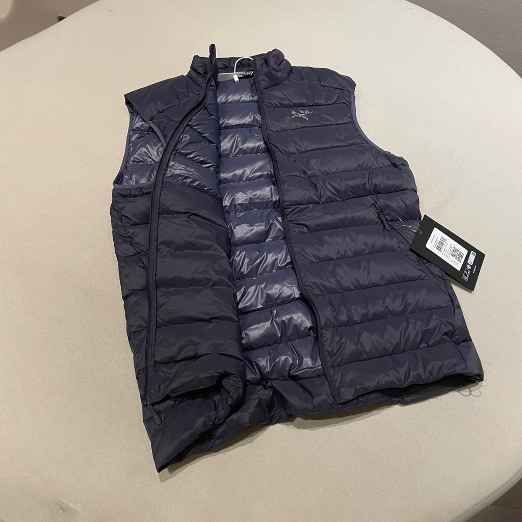 Men's Fall/Winter Fashion Casual High Neck Zipper Sleeveless Thermal Vest #79431