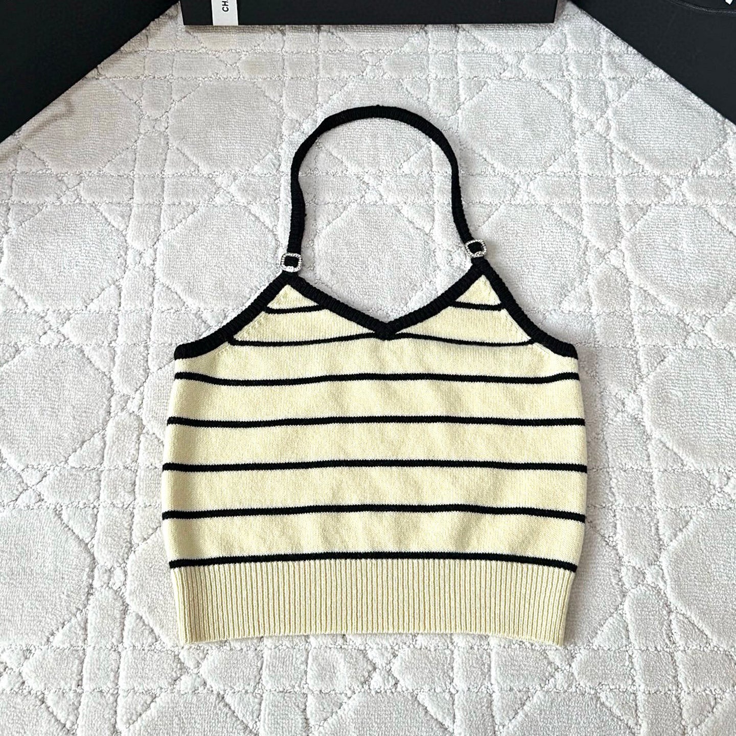 Women's Summer Striped Sleeveless Solid Color Wool Camisole Top Vest Ngvp #1353
