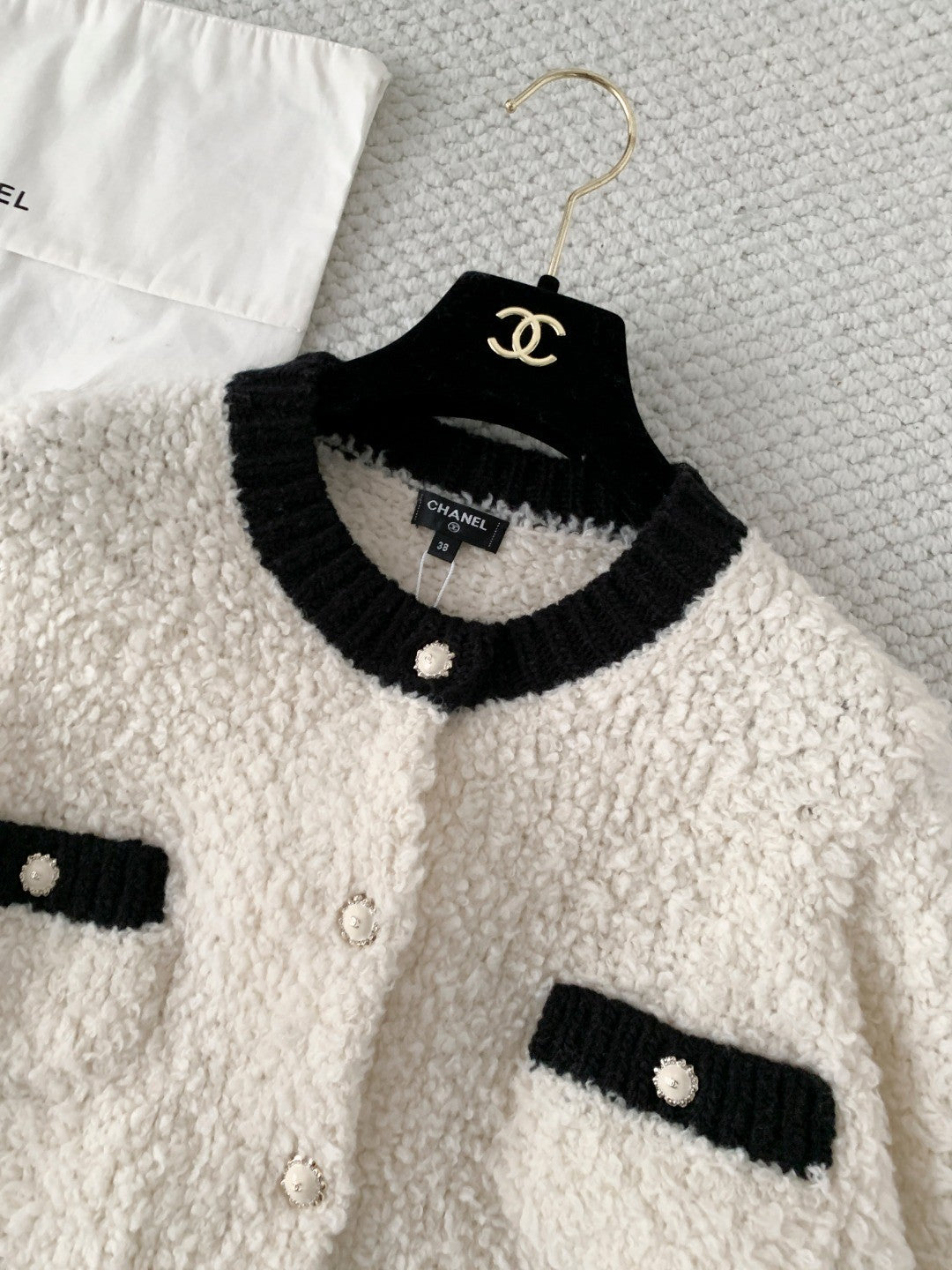 25K Women's SpringAutumn Color-Blocked Cardigan #83228A