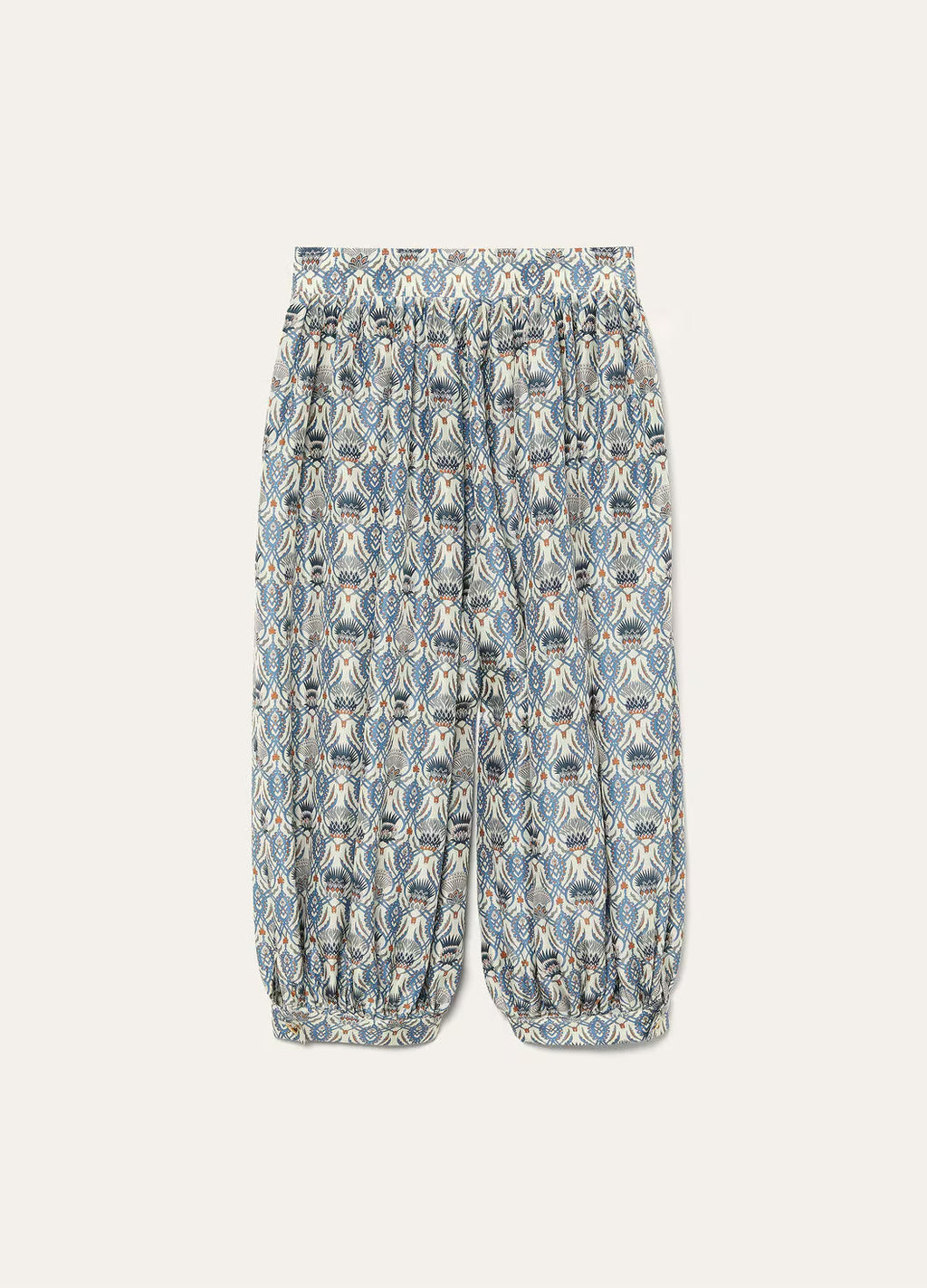 Women's Peter Pants Four Seasons Silk Printed High Waist Zipper Logo Solid Color Casual Lantern Pants Ngvp #1827