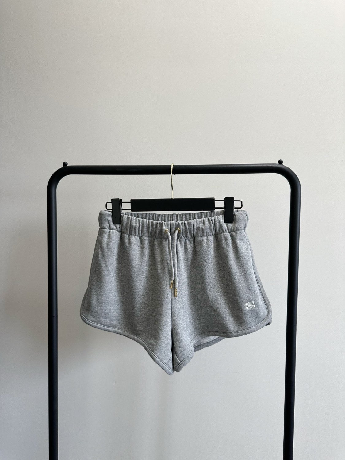 Women's Summer Solid Color Cotton Low Waist Tie Regular Fit Shorts #73665