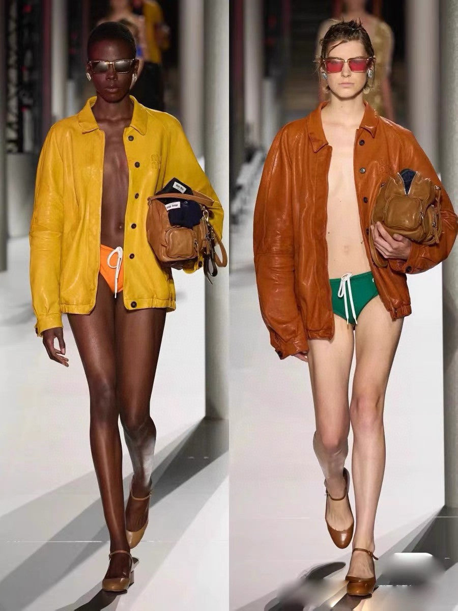 Women's Autumn and Winter Solid Colour Lapel Single Breasted Loose Long Sleeve Jacket #99192