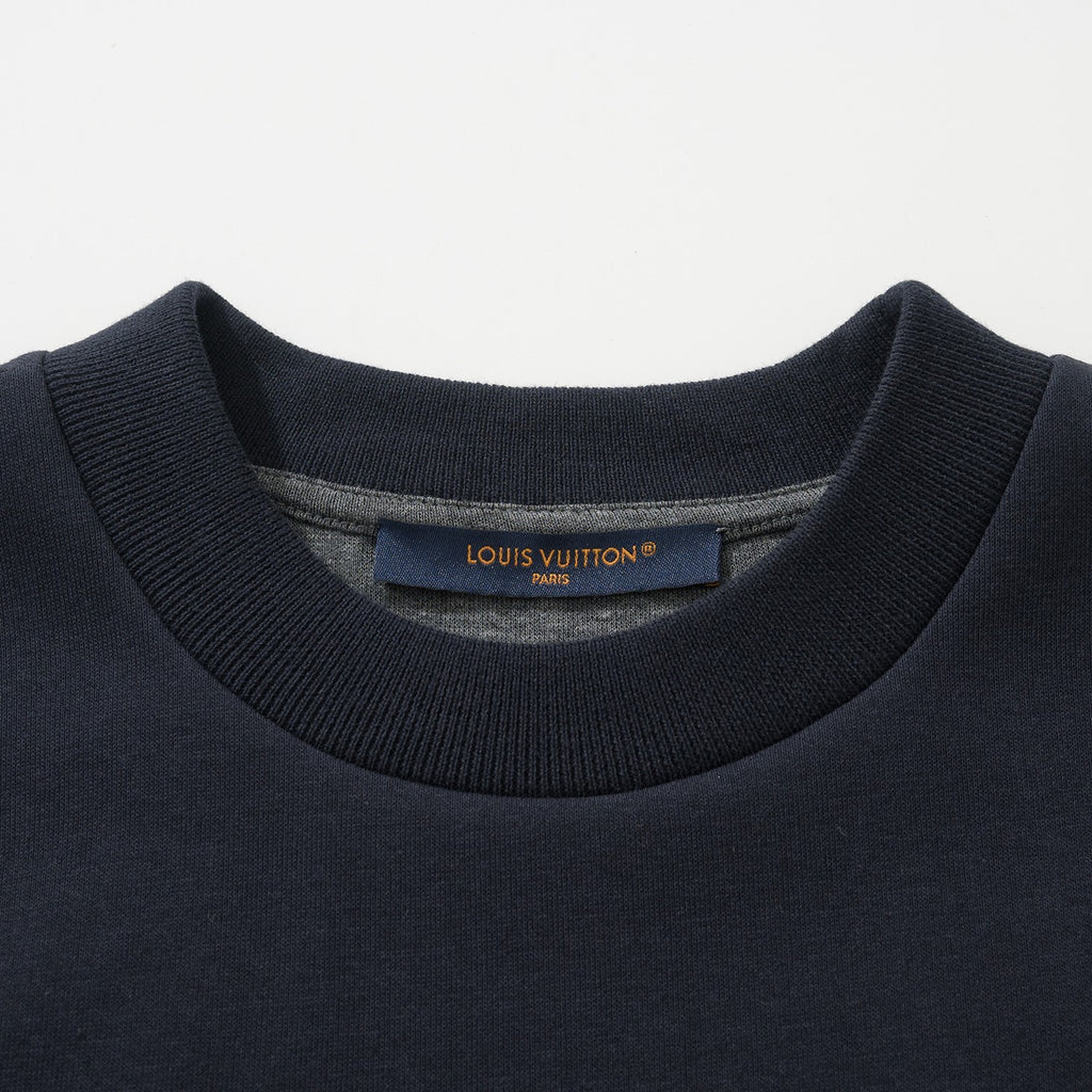 Men's Spring and Autumn Gradient Pattern Printed Cotton Round Neck Long Sleeve Sweatshirt #72774