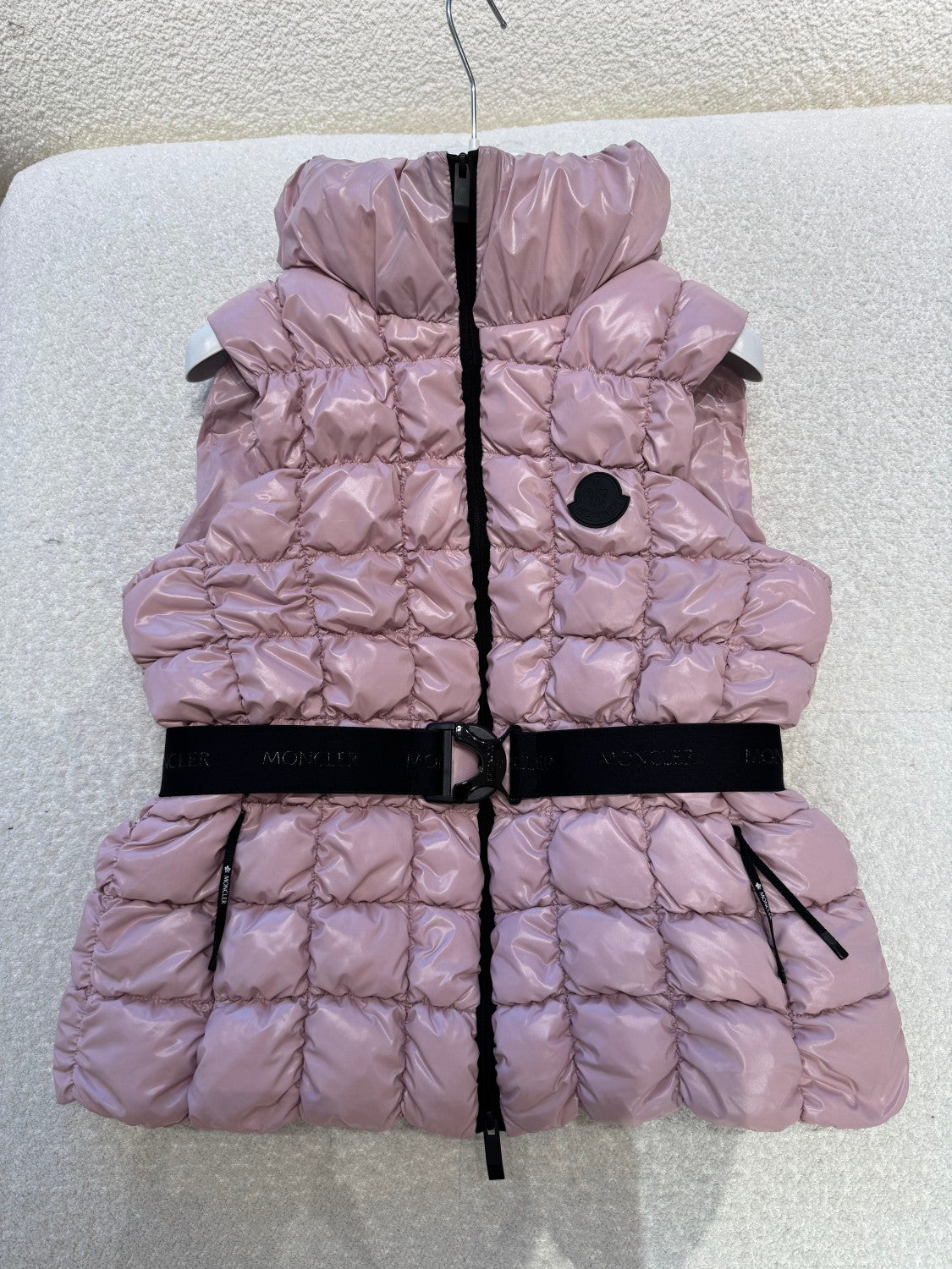 Emilion Women's Winter Fashion Casual Stand Collar Zipper Sleeveless Square Quilted Down Vest #78822