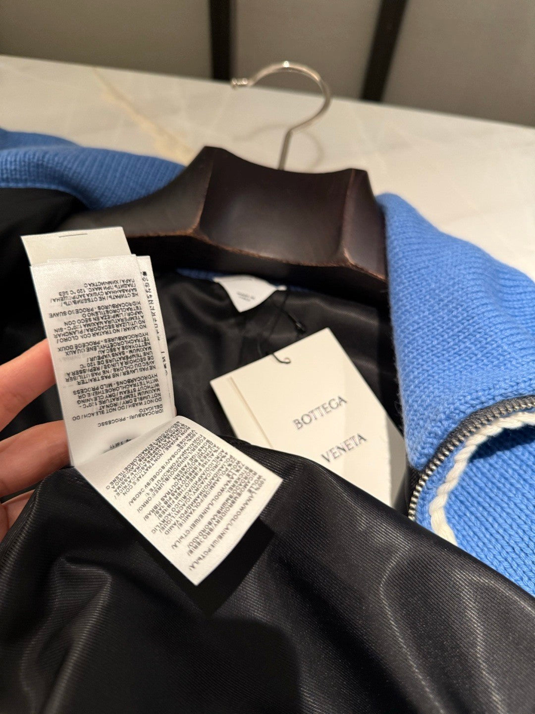 BV 2025 Men's Women's Color-Blocked Design Wool Knit Jacket #82542A