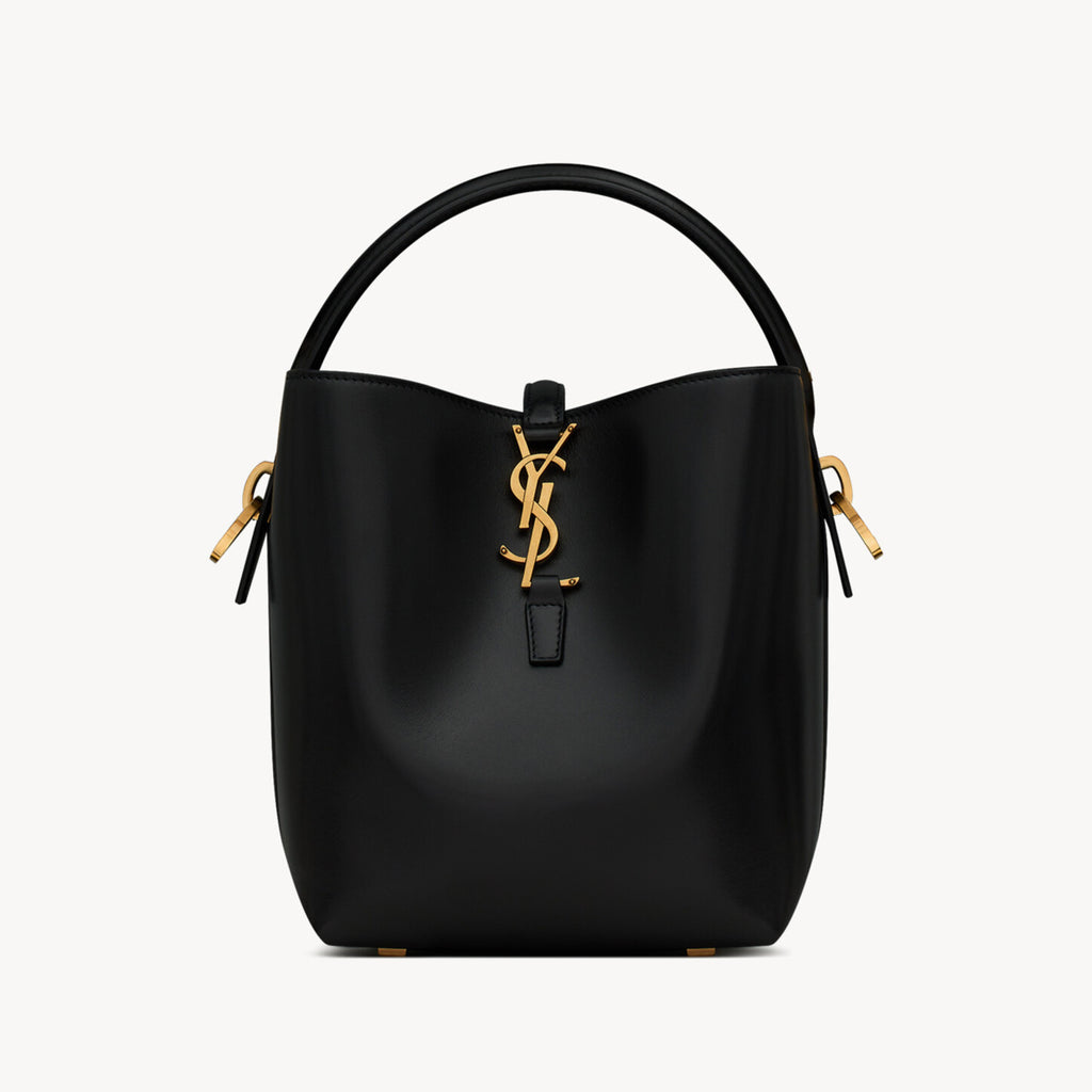 YS Women's LE 37 Logo Hook Buckle mini Small Glossy Solid Color Bucket Bag Suede Leather Handbags Casual Bags 7490362R20W9207 #81334