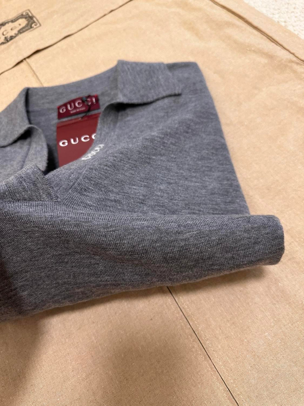 Women's Spring and Autumn Gray Letter V-Neck Loose Wool Long Sleeve Sweater #72845