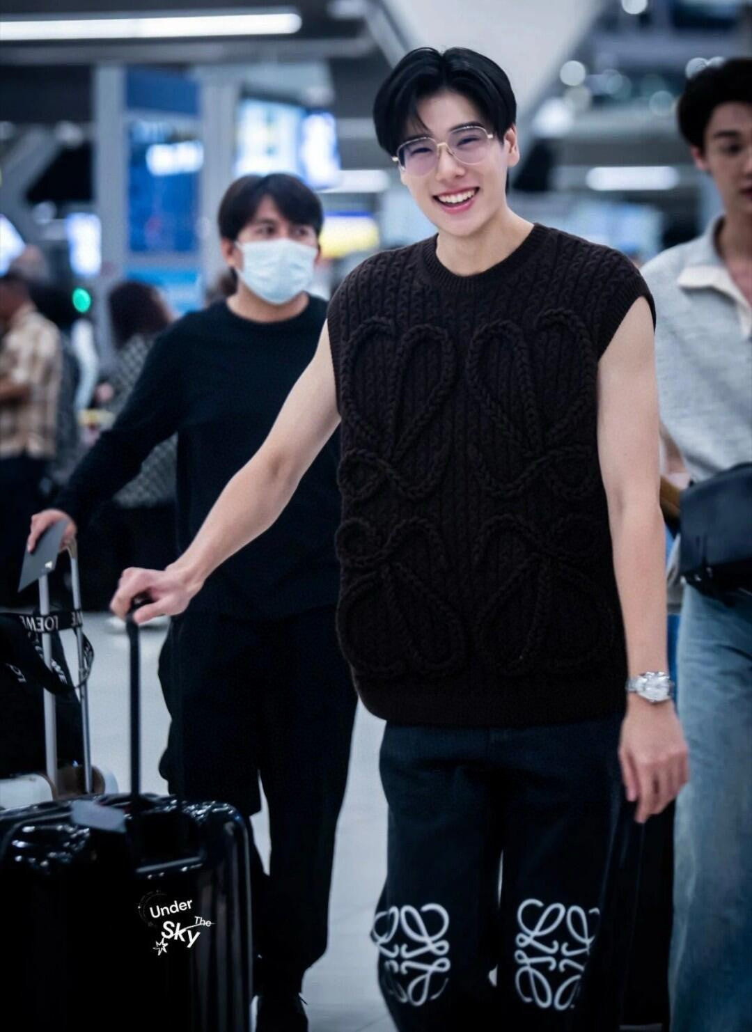 Women's High-Street Crew Neck Sleeveless Wool Vest Spring/Fall Logo Knit Sweater #81567