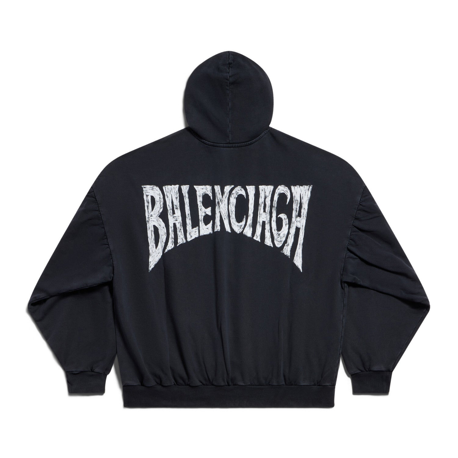 Men's and Women's Alphabet Printed Pattern Loose Fit Long Sleeve Paris Tropical Round Hooded Sweatshirt Pullover #98195