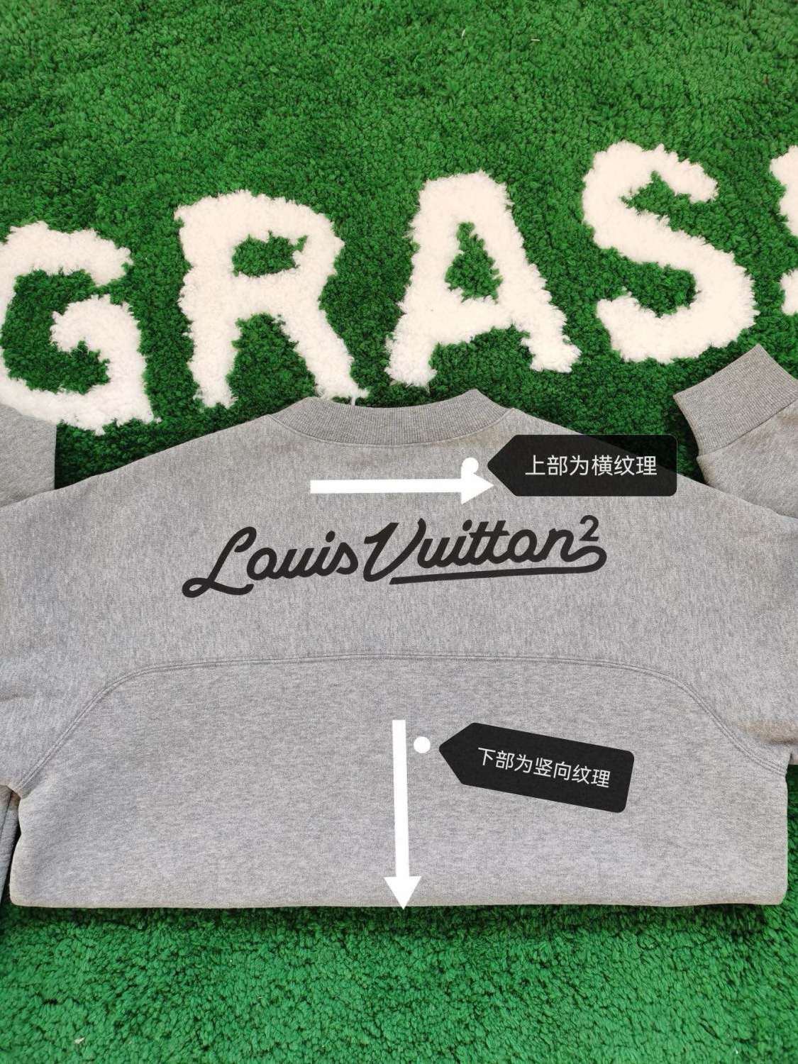 Men's Spring and Autumn Gray Love Logo Letter Printed Pullover Sweater Sweatshirt #99751