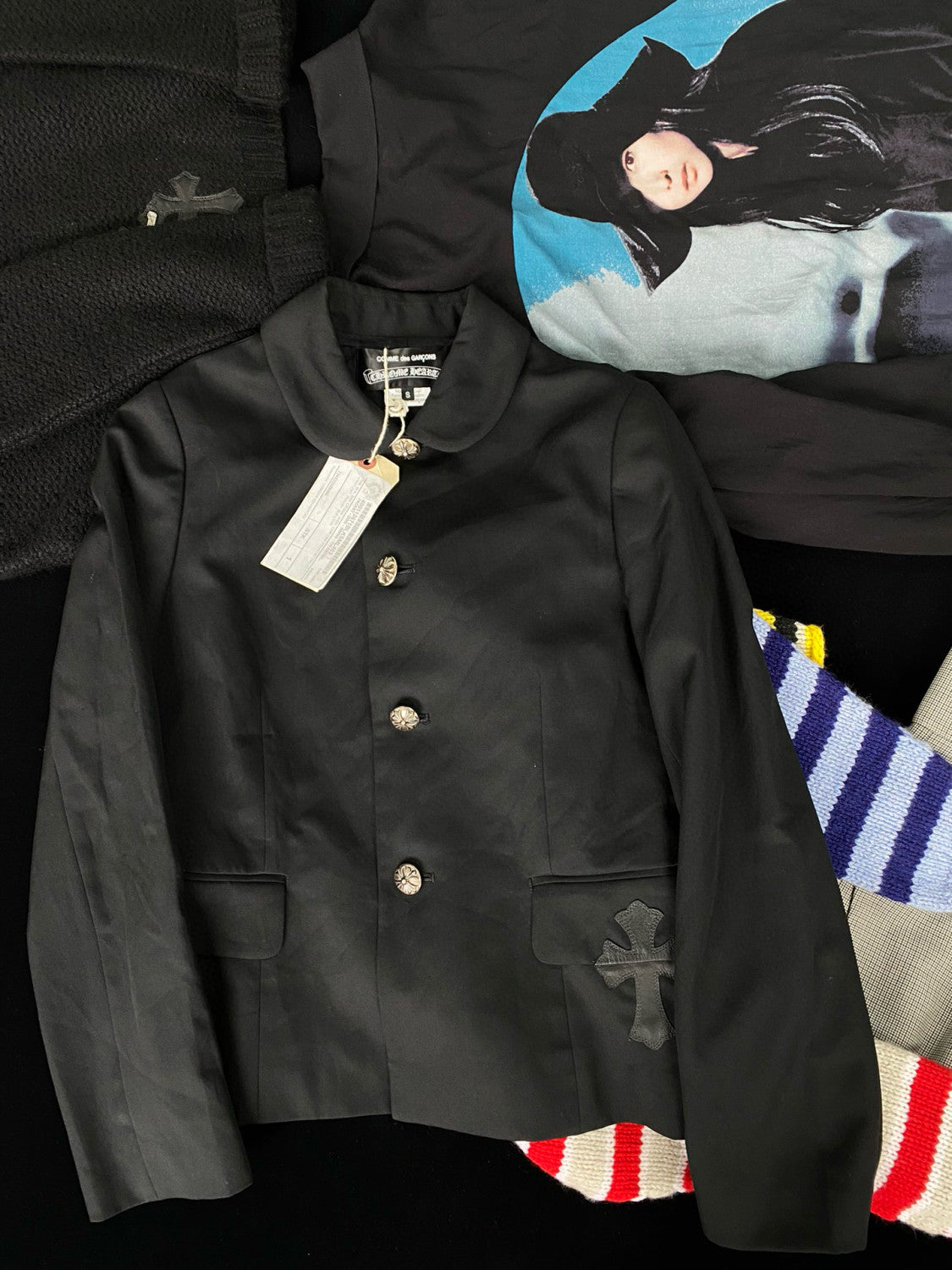 Men's And Women's Spring And Fall Models Wool Single Breasted Lapel Long Sleeved Shirt Jacket #98529