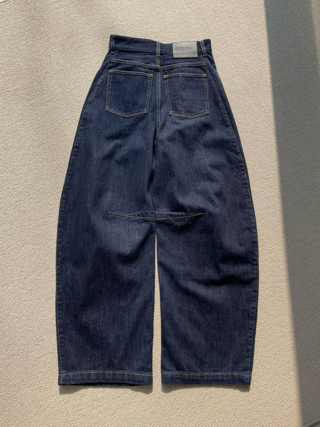 Women's Spring & Autumn Solid Color Mid Waist Regular Fit Casual Jeans Pants #75263