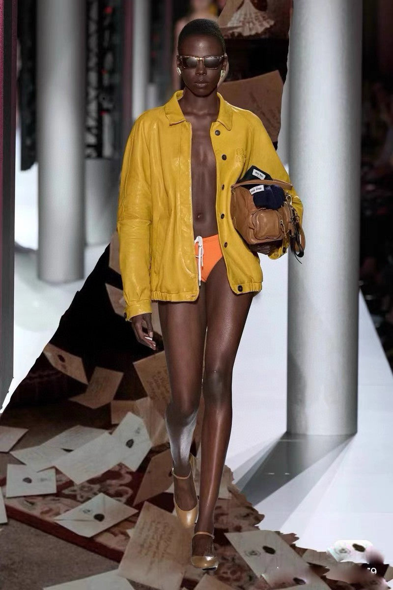 Women's Autumn and Winter Solid Colour Lapel Single Breasted Loose Long Sleeve Jacket #99192