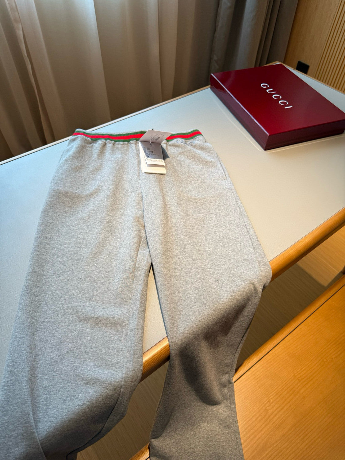 Women's Spring Summer Logo Webbing Solid Color Jogging Knit Sweatpants Pants #75982