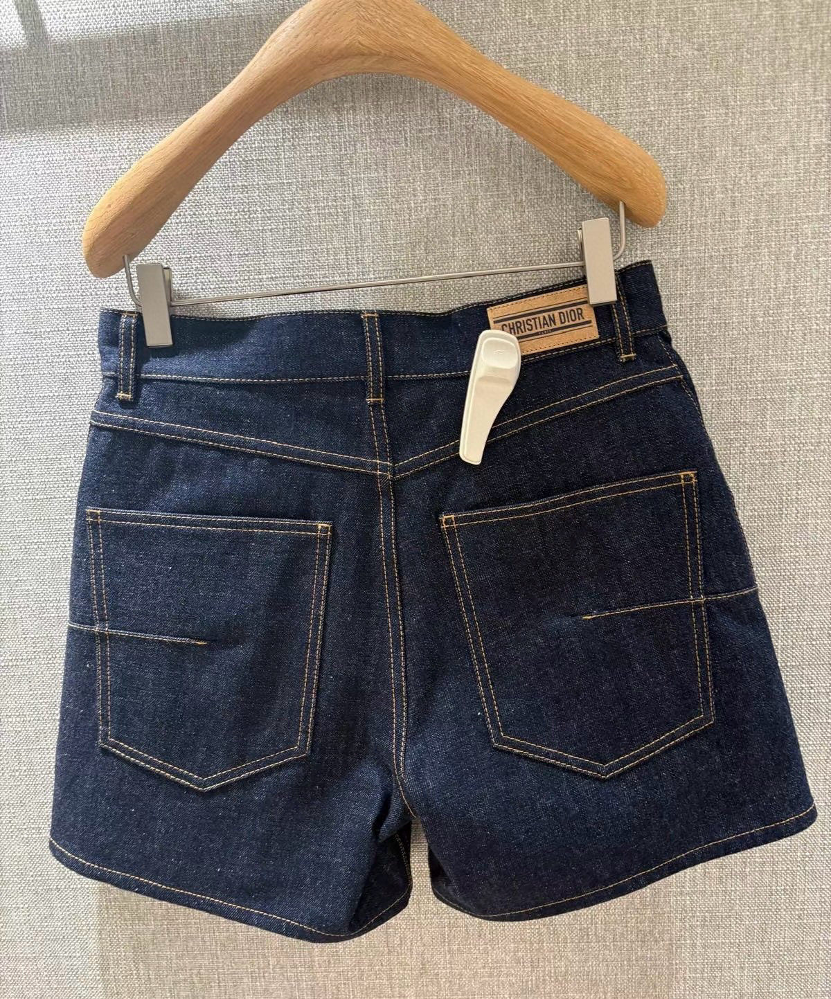 Women's Summer Monogrammed Blue Denim Shorts #75874