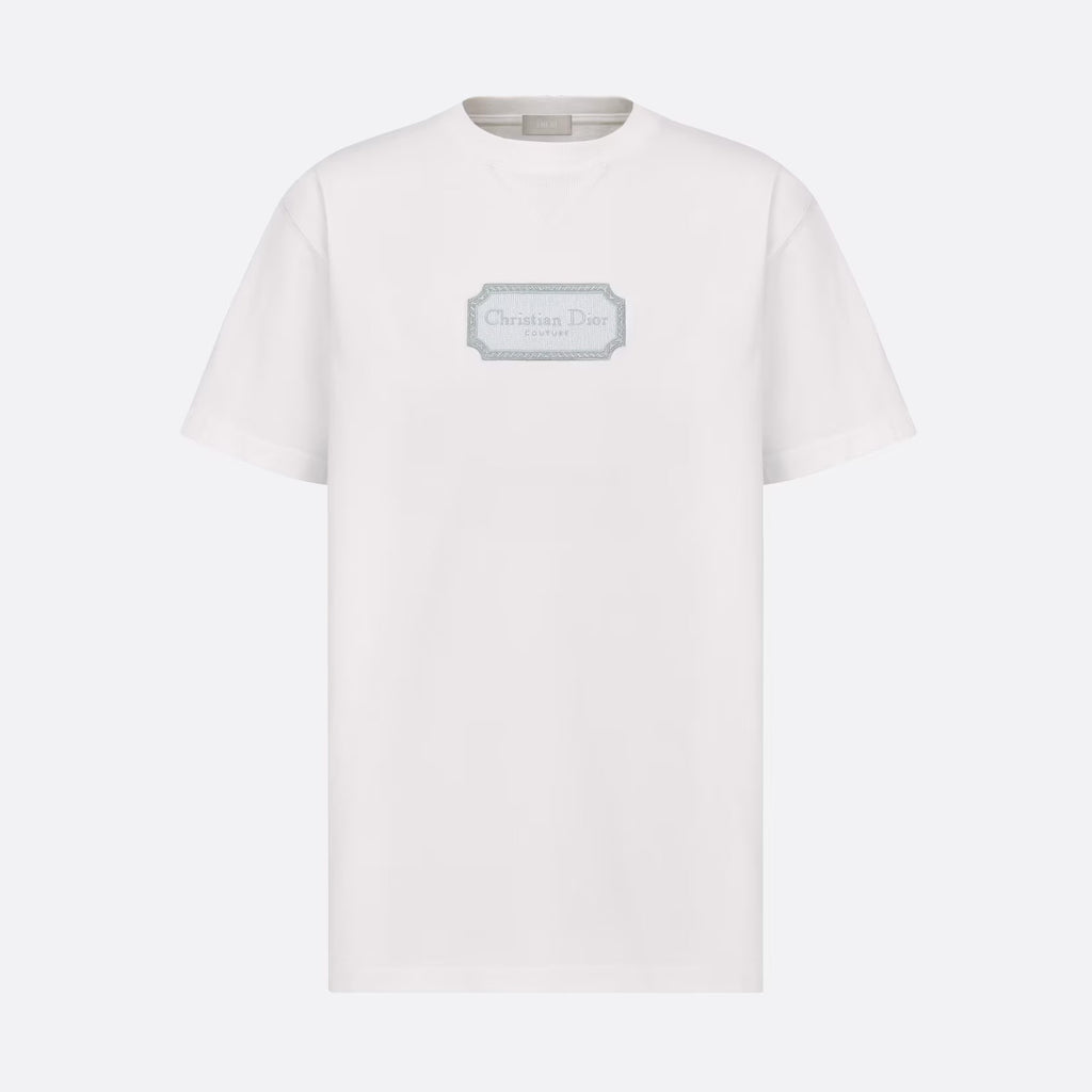 CD Men's Summer Embroidered Logo Solid Colour Round Neck Cotton Short Sleeve T-Shirt #97793