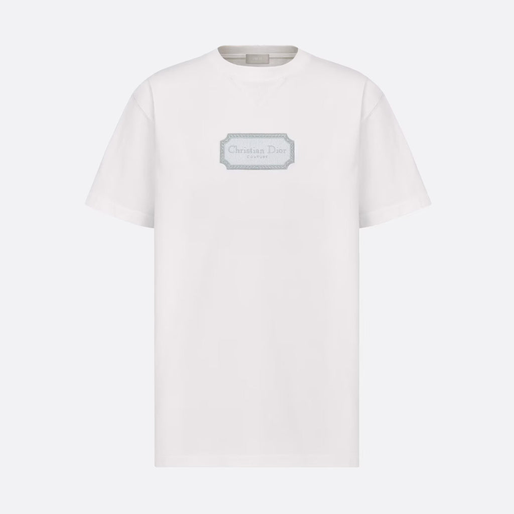 CD Men's Summer Embroidered Logo Solid Colour Round Neck Cotton Short Sleeve T-Shirt #97793