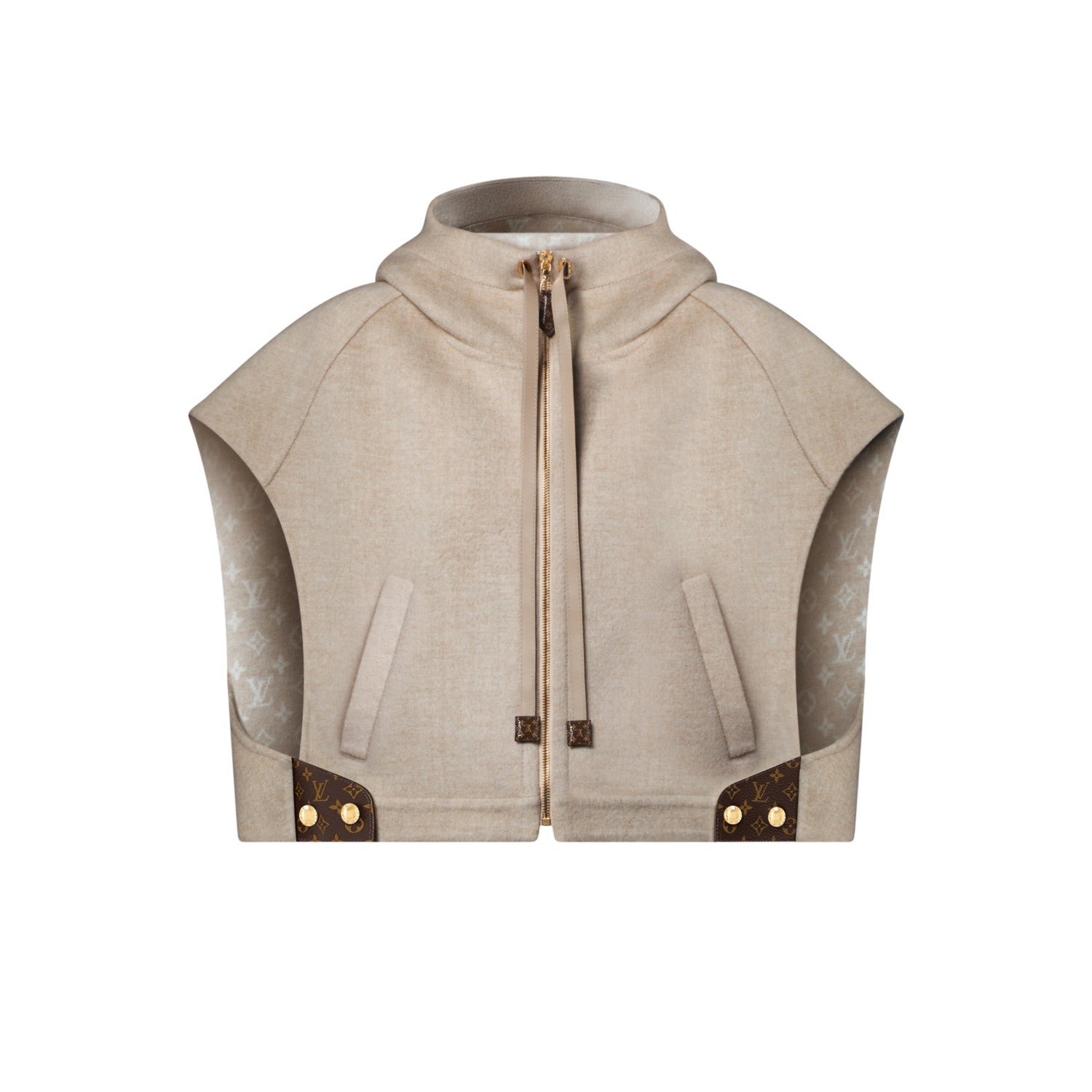 Women's Fall/Winter Fashion Casual Hooded Sleeveless Short Vest Jacket #78747