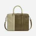 BV Intrecciato Men's Two Tone Adjustable Detachable Shoulder Strap Woven Calfskin Briefcase Handbag Bag Bags #77474