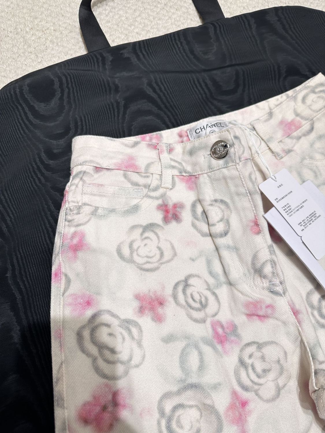 Women's Fall and Winter Floral Full Printed Pattern Straight Leg Jeans Pants #74371