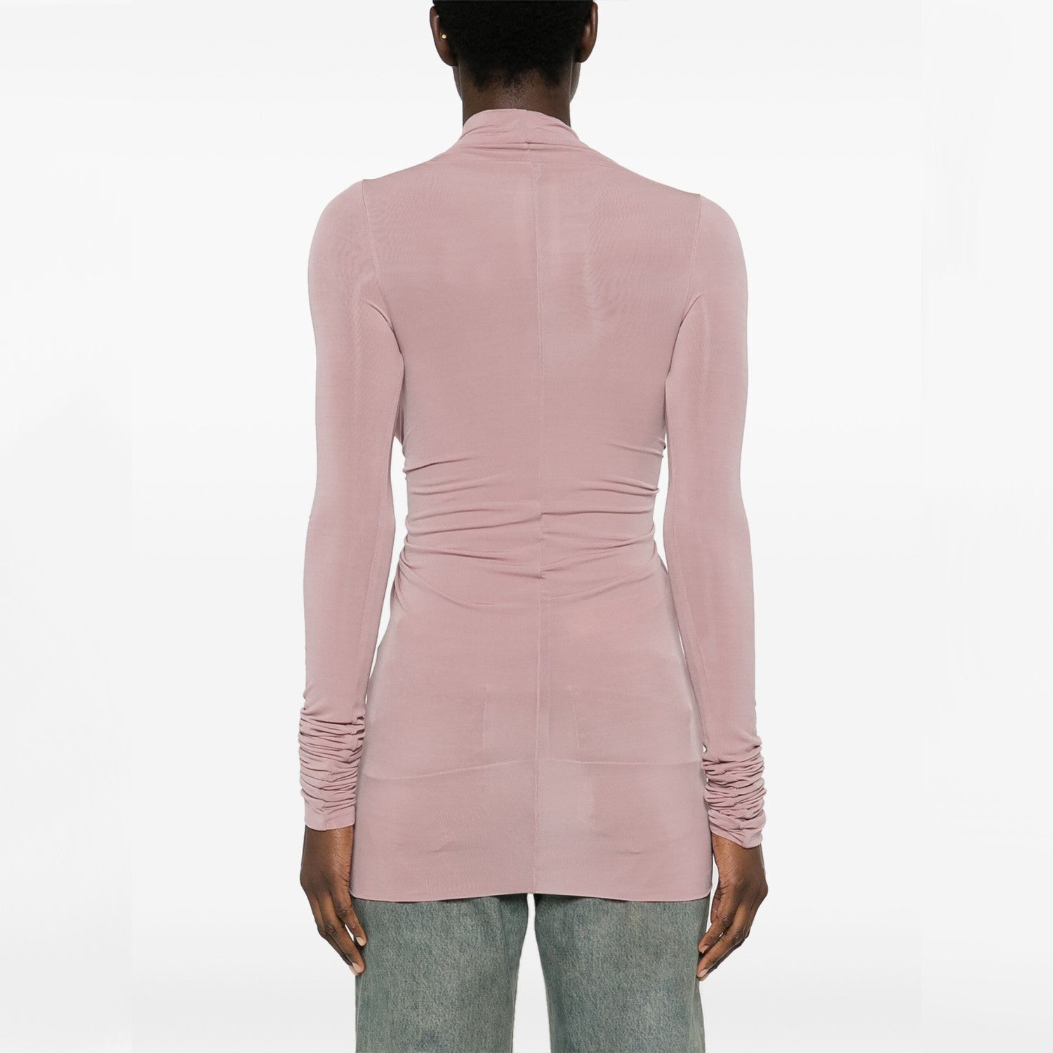 Women's Spring And Autumn Solid Color Hollow Structure Top Long Sleeve Sexy Fashion Versatile Tops Ngvp #9132