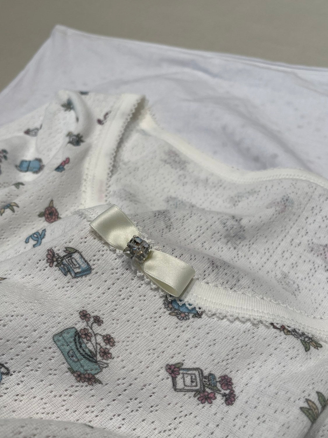 Women's Summer Floral Pattern Printing Solid Color Round Neck Short Sleeve T-Shirt Long Sleeve T-Shirt Two Piece Set #75783