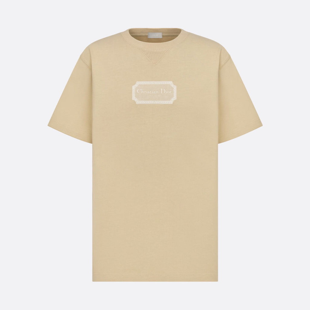 CD Men's Summer Embroidered Logo Solid Colour Round Neck Cotton Short Sleeve T-Shirt #97793