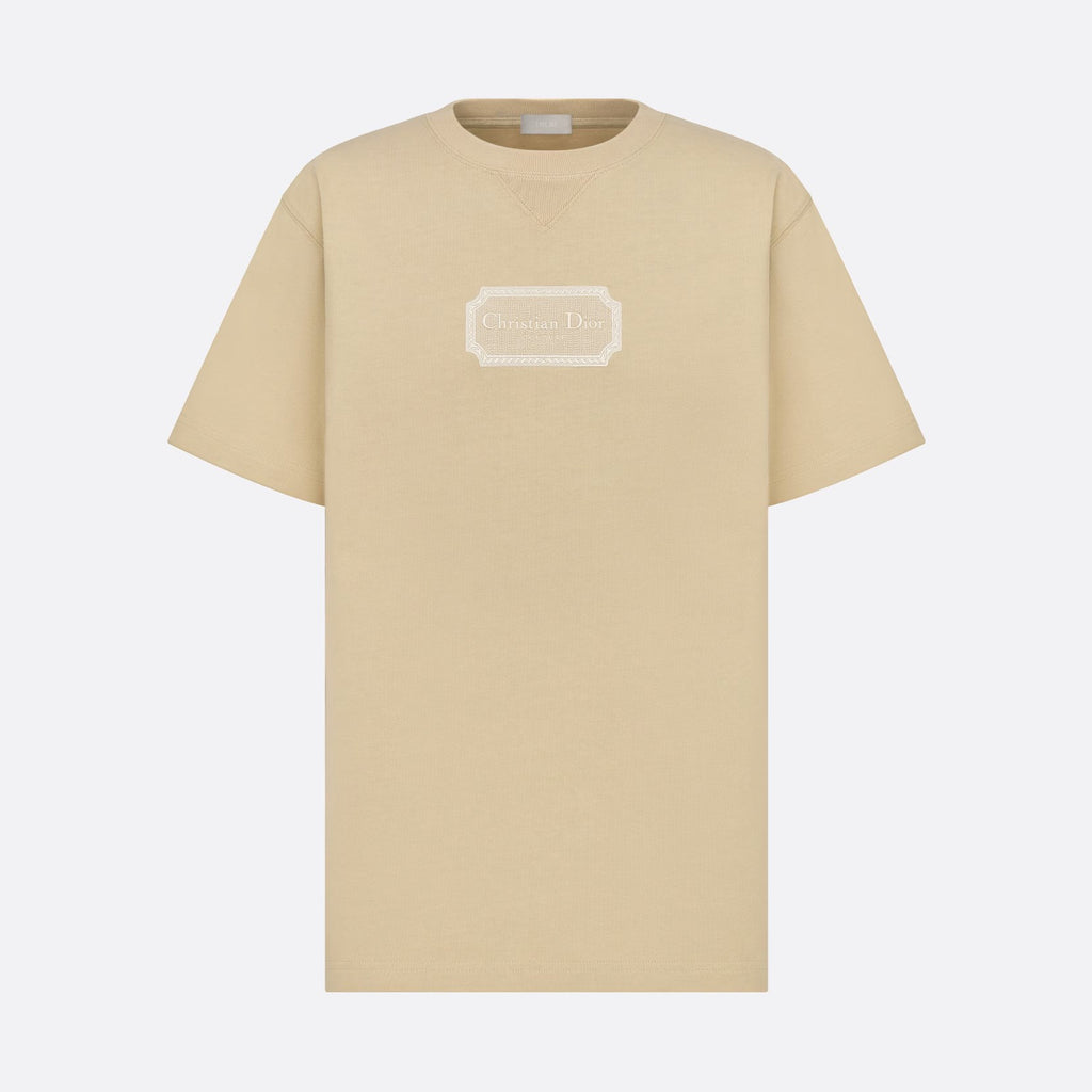 CD Men's Summer Embroidered Logo Solid Colour Round Neck Cotton Short Sleeve T-Shirt #97793