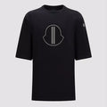 x Rick Owens Men's Summer Black Logo Print Loose Round Neck Short Sleeve T-Shirt #98317