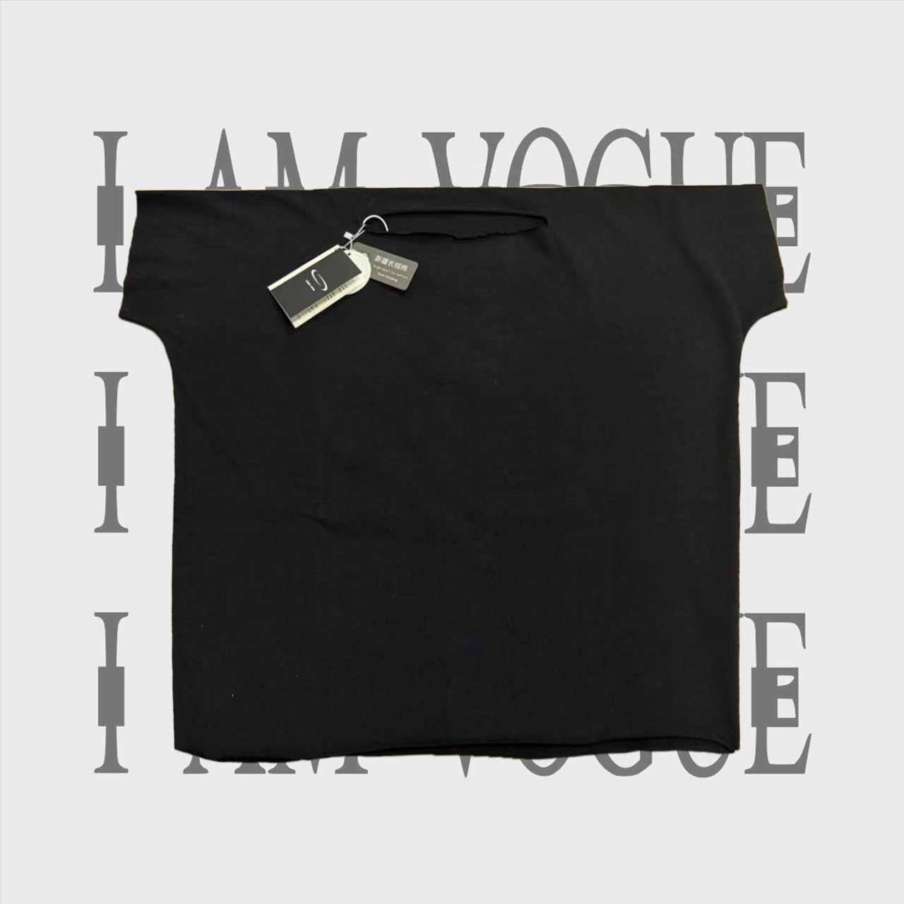 Opium Yvl Style Playboicarti Black Canvas os Fit Loose Solid Color Vest tee Men's Spring/Summer Fashion Trend High Street T-Shirt Ngvp #2411