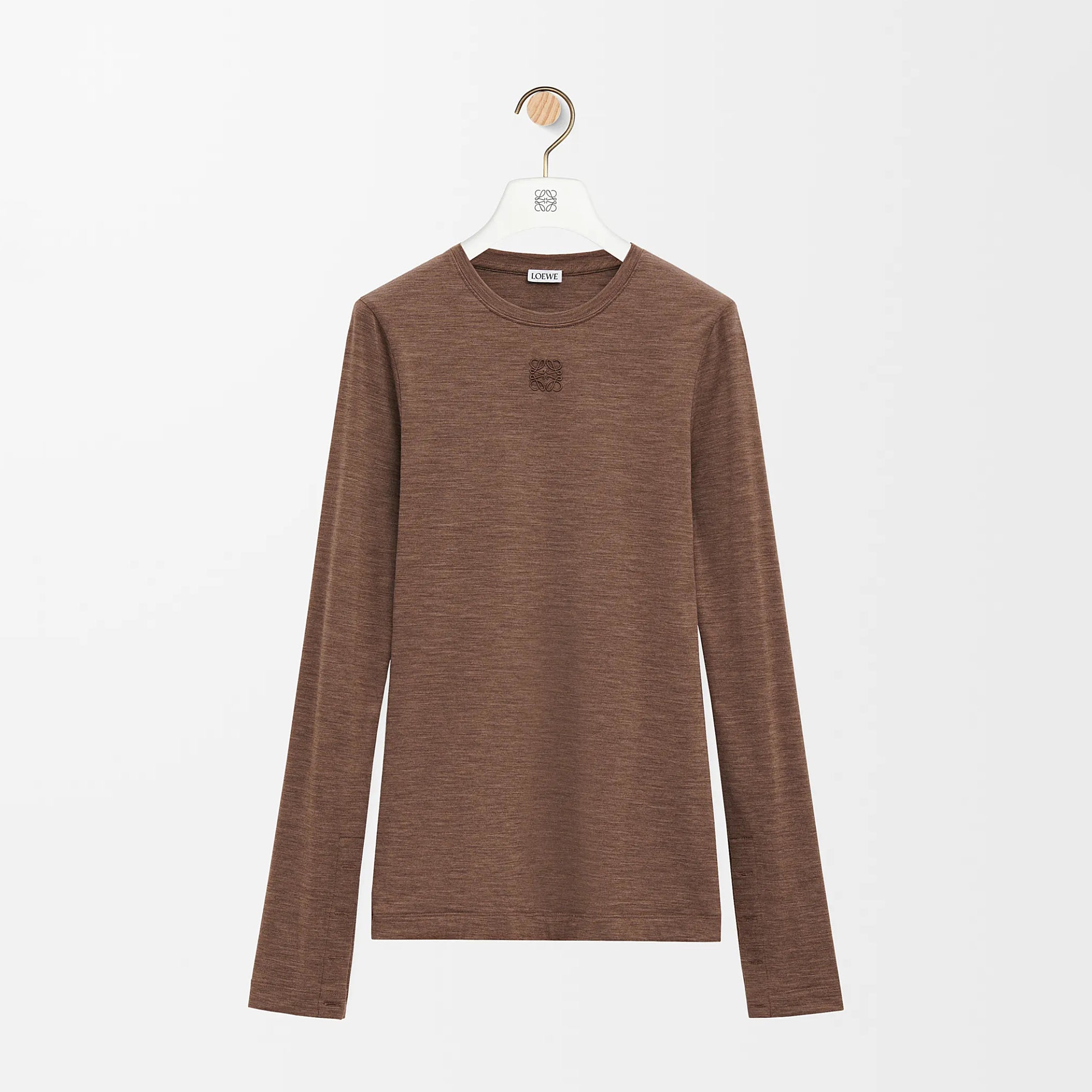 Women's Spring Summer Embroidered Logo Printed Solid Color Cotton Long Sleeve T-Shirt #76162