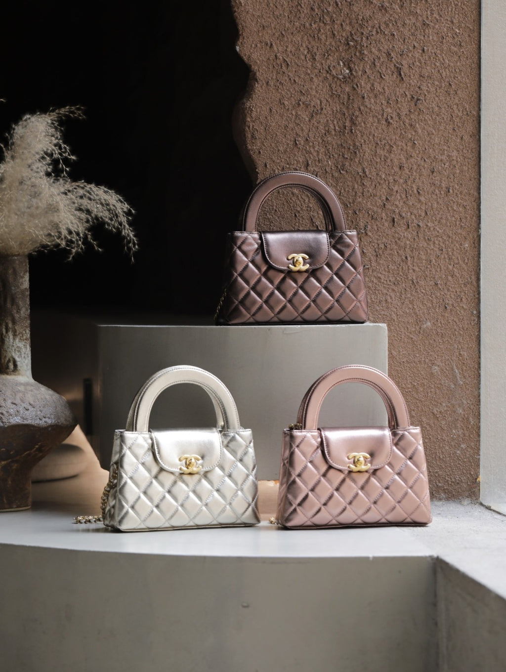 25p Century Vintage Collection Kelly Clutch With Flap Elegant Metal Chain Shoulder Bag Bgas #82165A