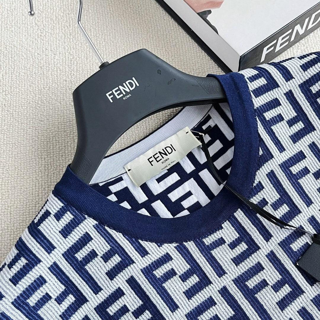 Women's Summer Blue Letter Printed Cotton Short Sleeve T-Shirt #73432