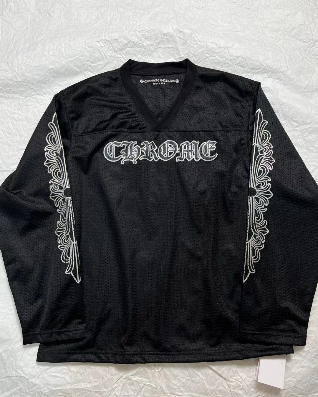 Men's Women's Hockey Jerseys Collection Silver Plated Short Sleeve Long Sleeve Black T-Shirt #98519