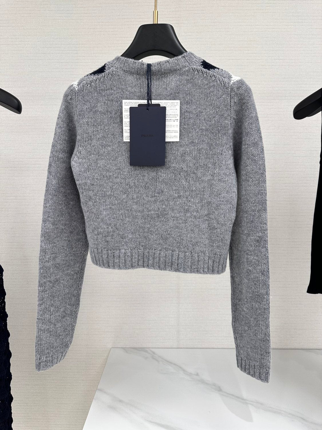 Women's Spring/fall Fashion Casual Crew Neck Single-button Diamond Pattern Long-sleeve Cardigan #78467