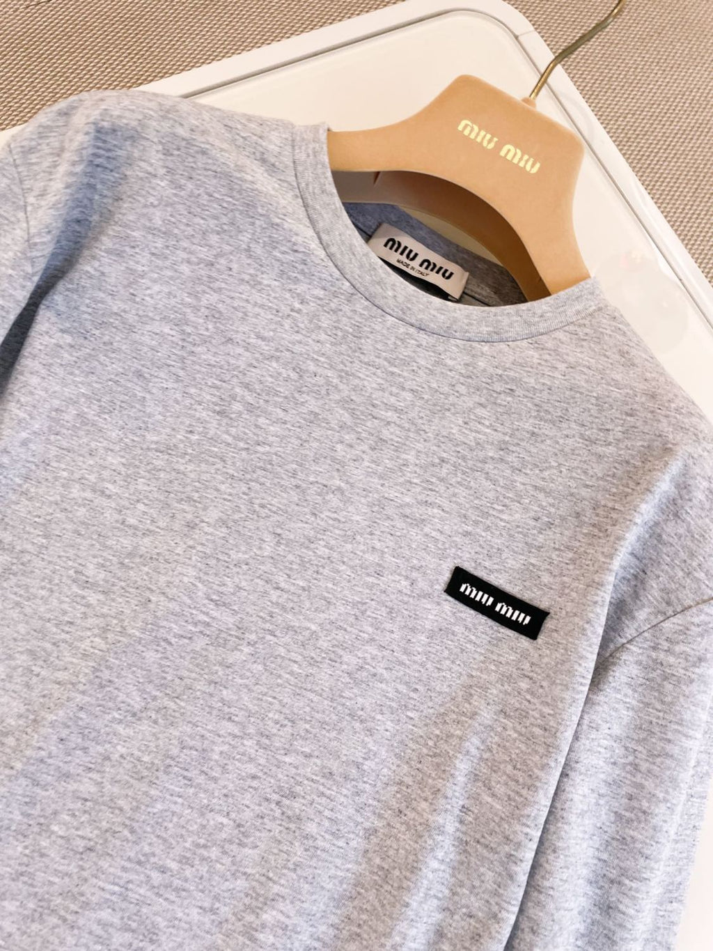 Women's Summer Clashing Color Embroidery Letter Logo Round Neck 3 Piece Layered T-Shirt Set  #74498