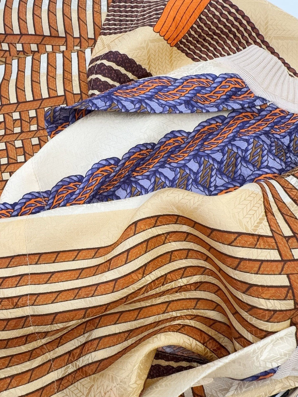 Women's Spring/Summer 2026 Silk printed check pattern Knitted and silk patchwork Shirt dress Suit Set #82539A