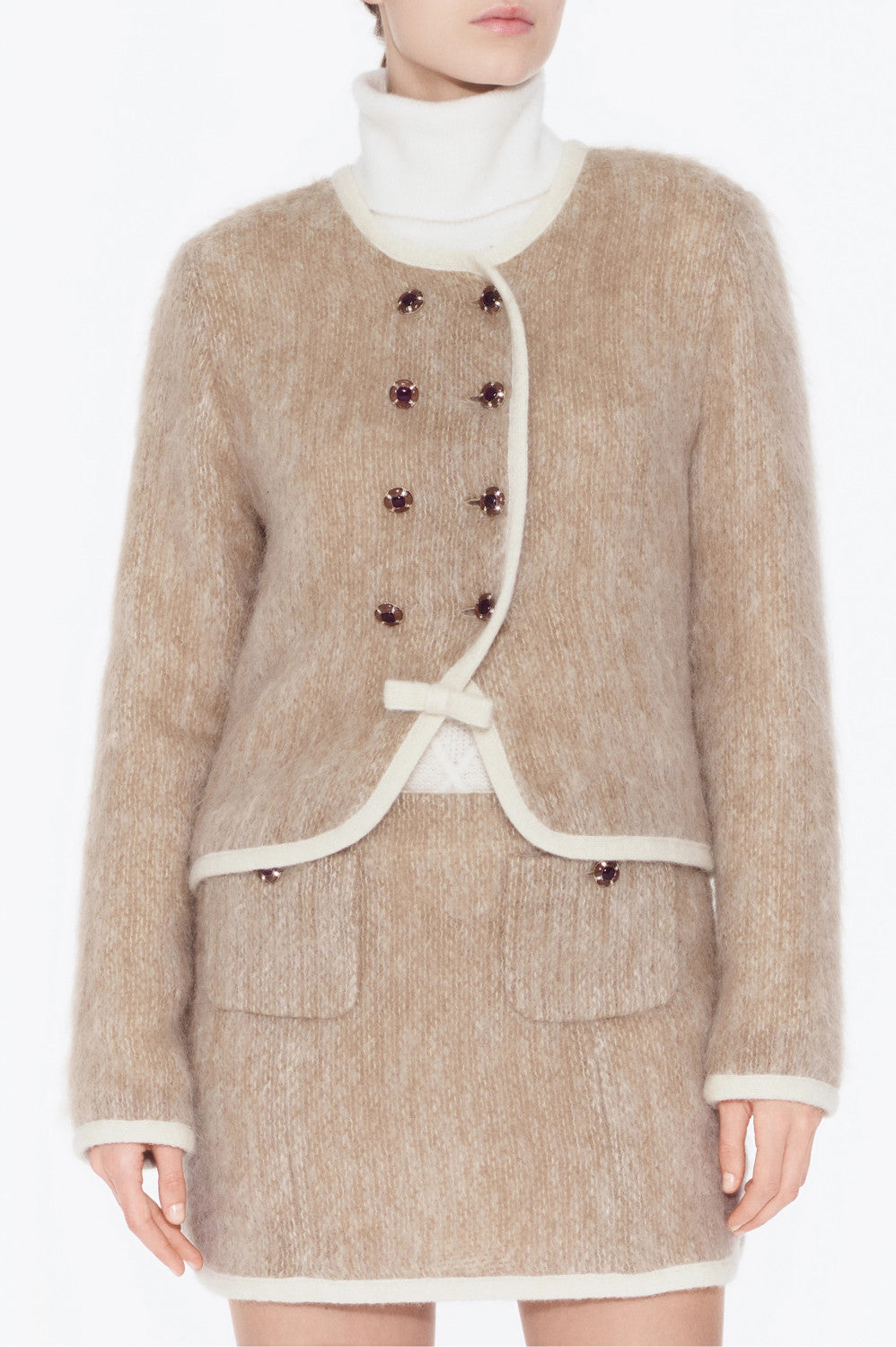 2025/26 Coco Neige Ready-to-wear Collection Coat Wool Blend Single-breasted Jacket Mini Skirt Set Suit #82276A