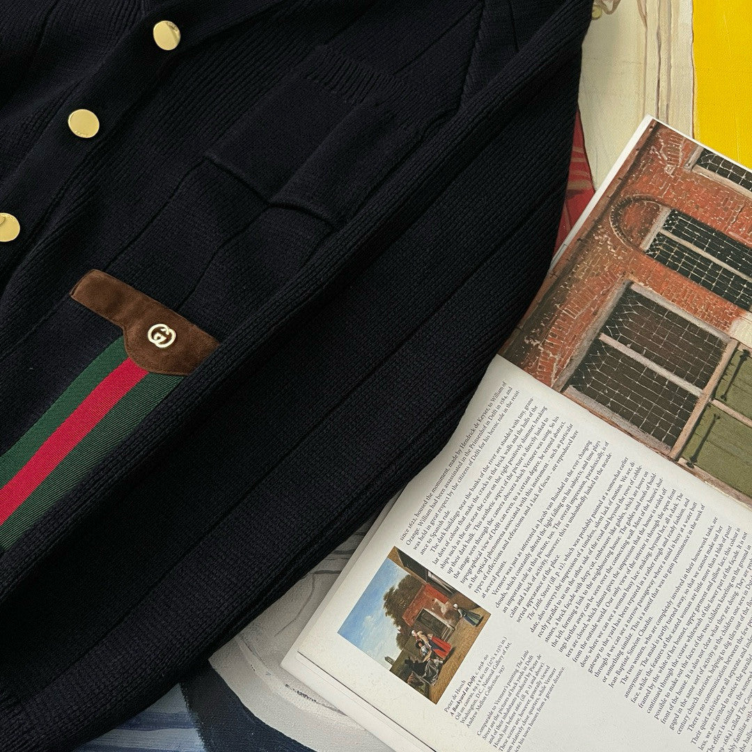 Men's Autumn and Winter Wool Blend V-Neck Loose Long Sleeve Knit Cardigan #99182