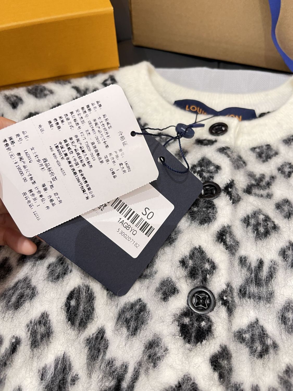 Women's Spring and Autumn Floral Button Hollow Ribbed Round Neck Single Breasted Long Sleeve Knit Sweater Jacket #73668