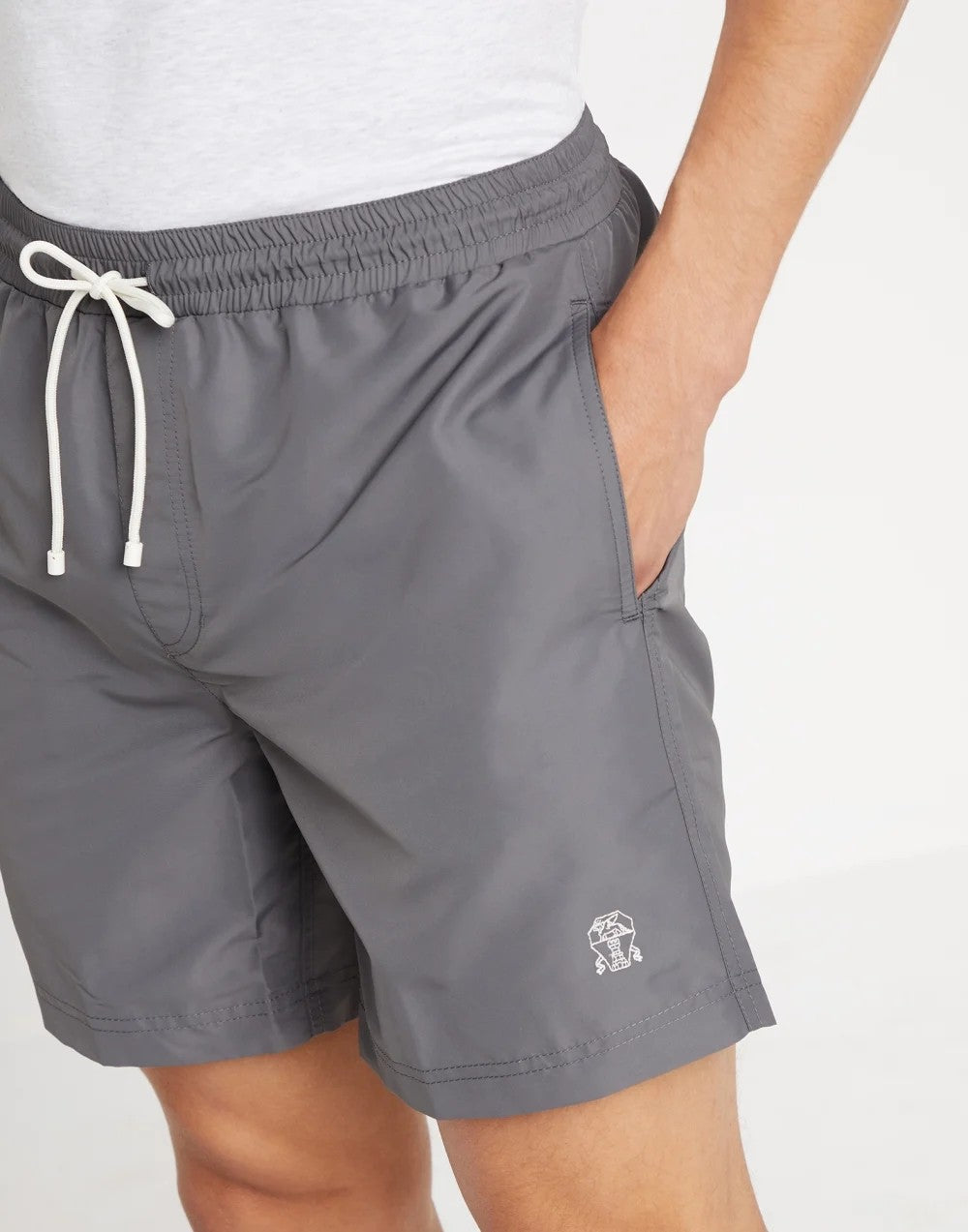 Men's Spring/Summer Fashion Solid Color Lace Up Casual Fit Swim Shorts Ngvp #8335