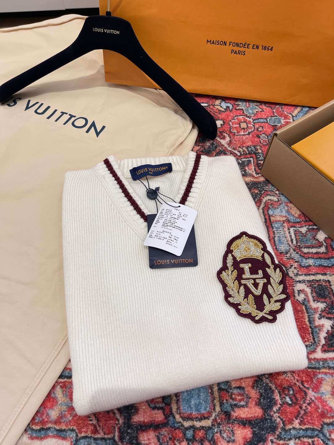 Women's Spring and Autumn Solid Color Embroidery Logo Decoration Fine Sister Sheep Wool Sleeveless Vest #74824