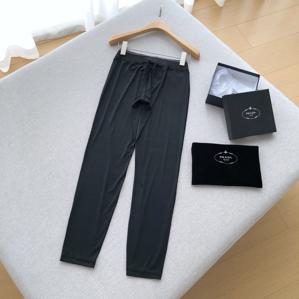 Women's Spring and Autumn Black Slim Leggings Bottom Pants #72623