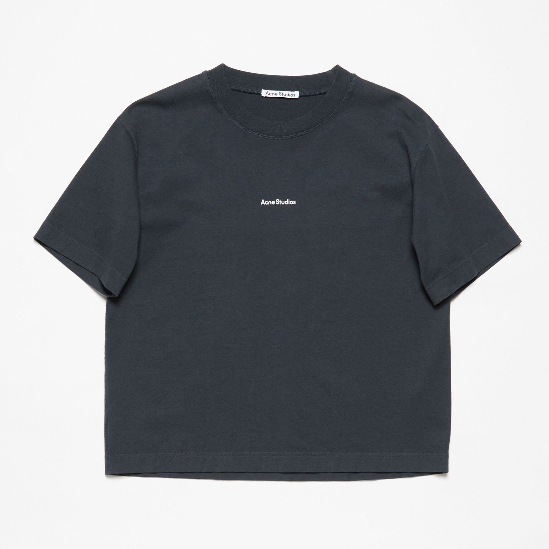 Men's Summer Solid Color Round Neck Pullover Loose Plain Knit Drop Shoulder Letter Short Sleeve T-Shirt #98369