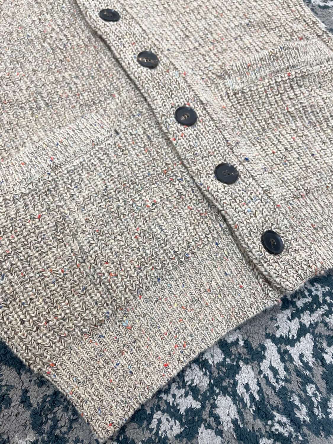 BC Men's Spring And Autumn V-Neck Single-Breasted Solid Color Long-Sleeved Loose Knitted Cashmere Cardigan Ngvp #9624