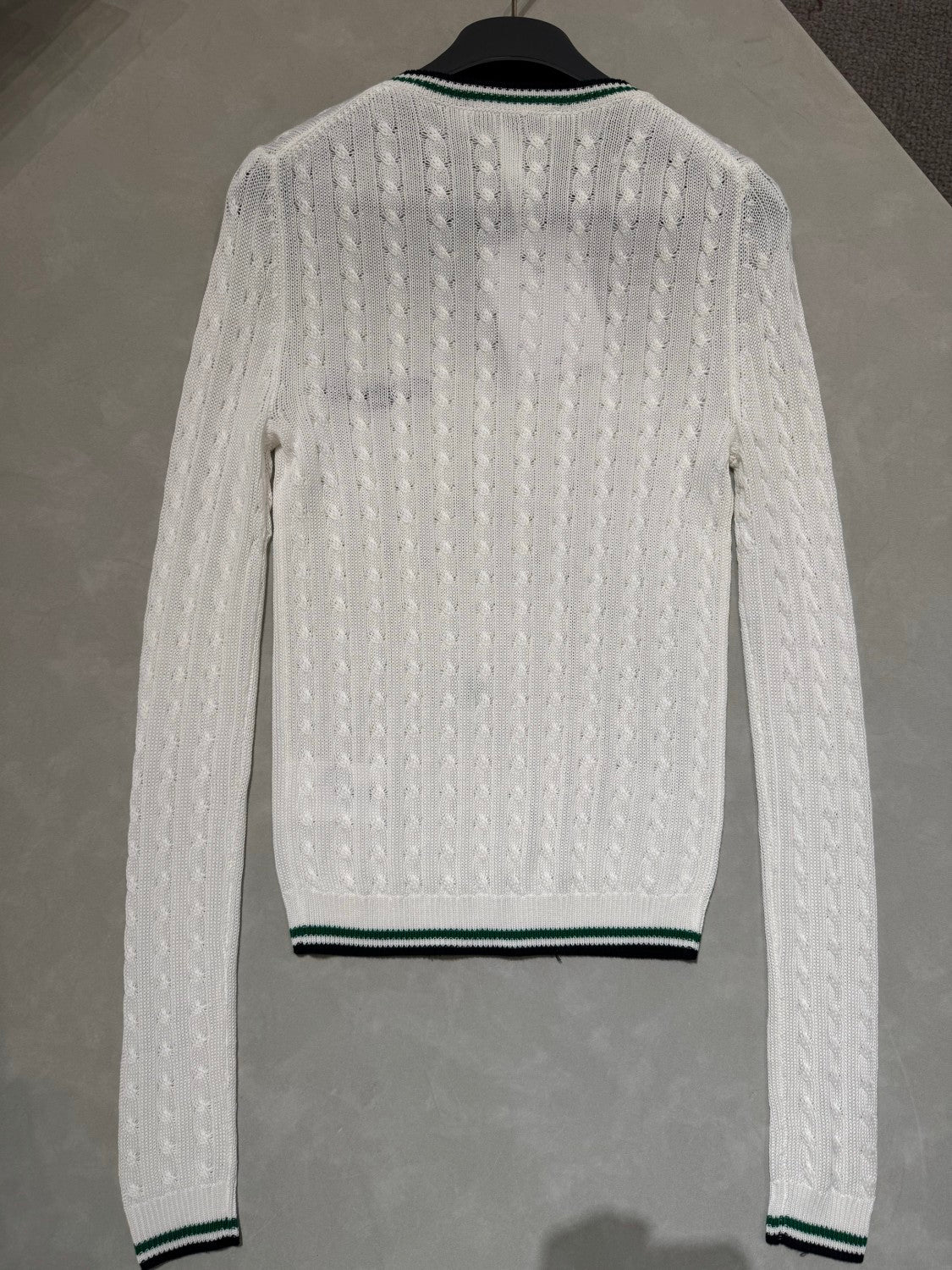 Women's Fall And Winter Vibe Knit Sweater White Vintage Embroidery Knitted Sweater Fashion Casual Thin Sweater #81638