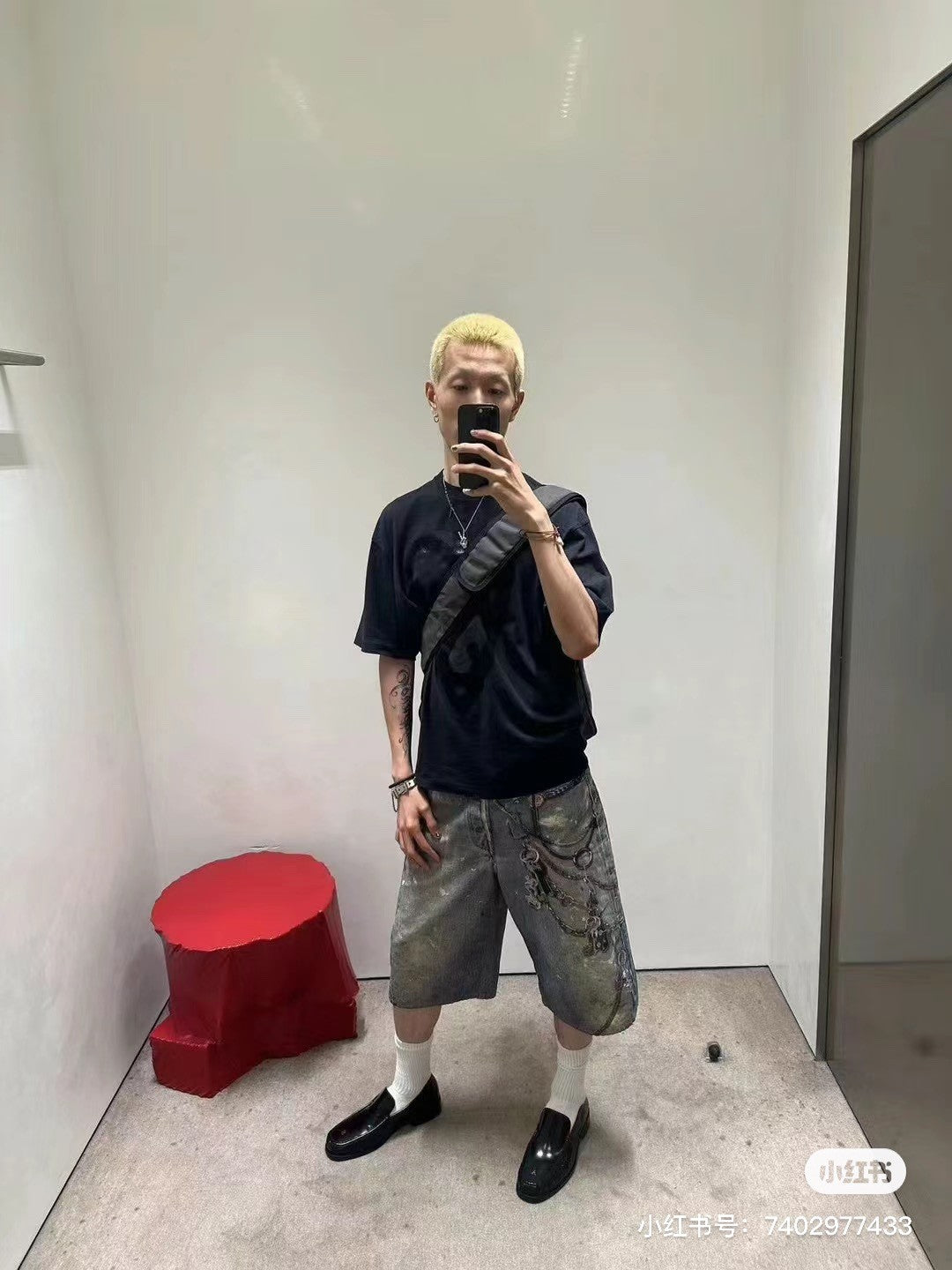 Men's Women's Summer Solid Color 3D Printed Low Rise Vintage Casual Loose Denim Shorts Ngvp #8514