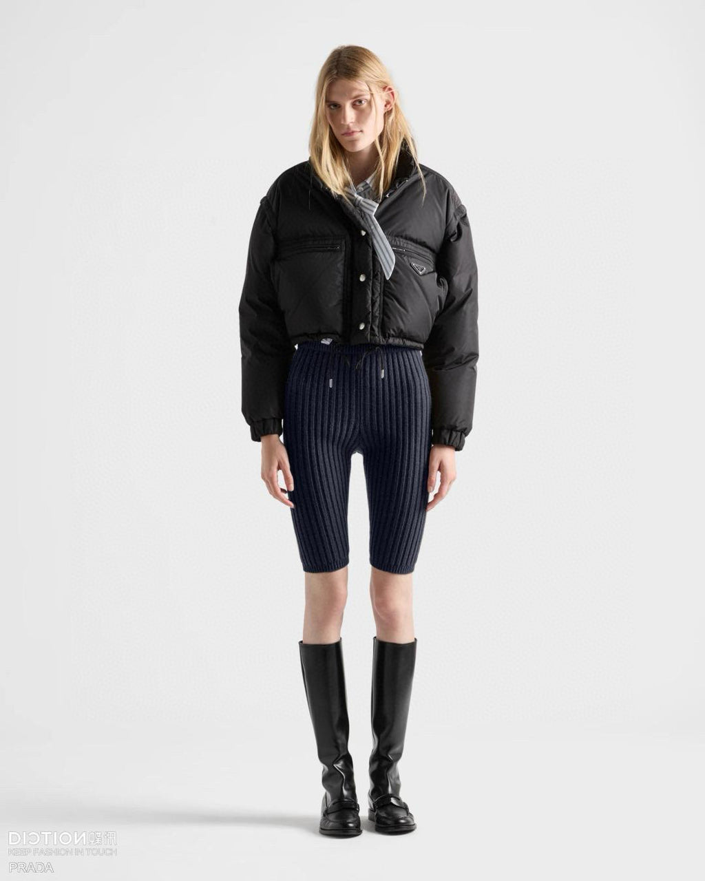 Puffer Jacket Black Women's recycled nylon fabric Triangular logo Detachable sleeves Down jacket Insulated vest  #194193