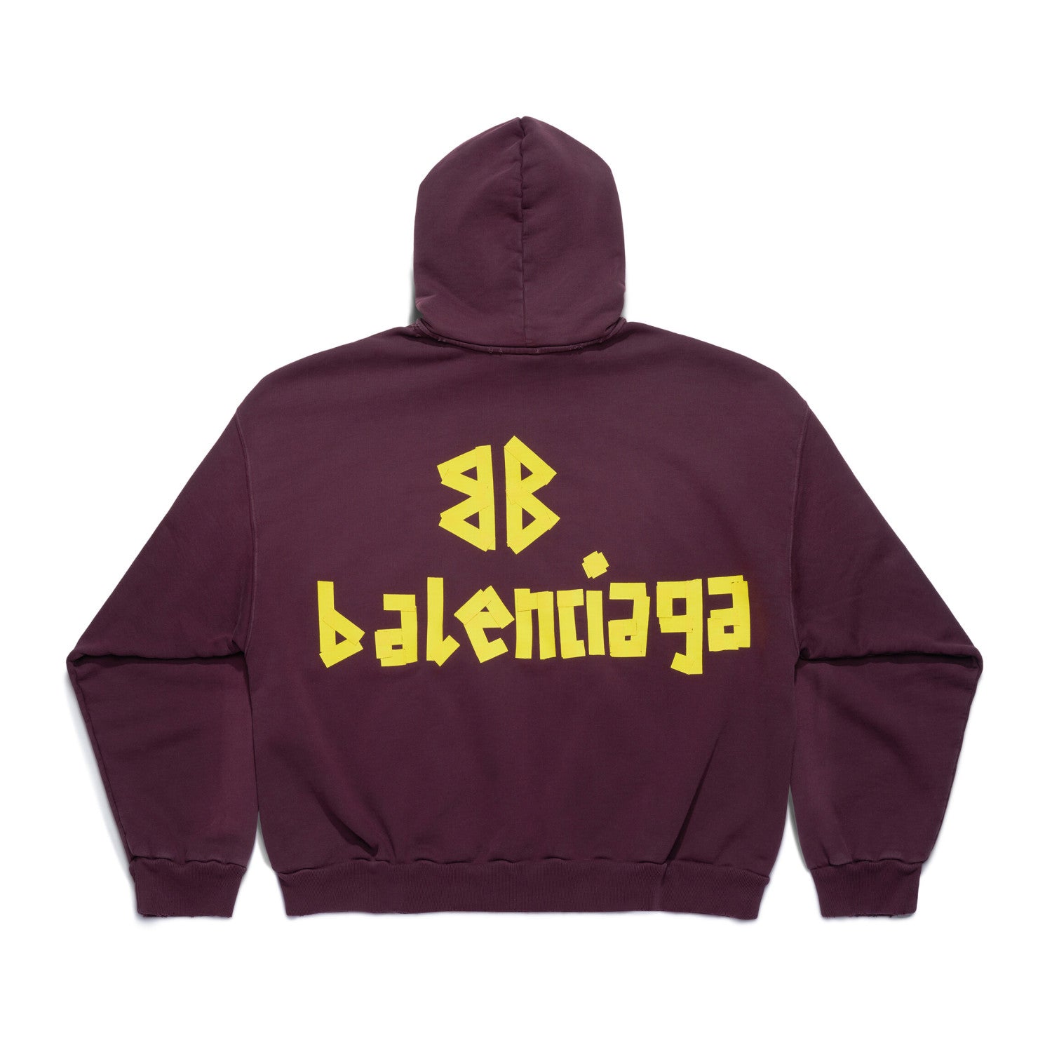 Men's Summer Crimson Letter Print Crew Neck Regular Fit Hooded Sweatshirt Pullover #98986